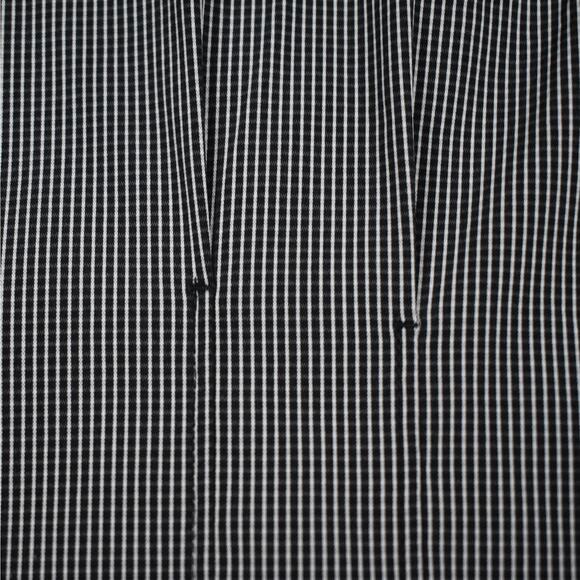Y2K Vintage black/white print button up stretch shirt top size large preppy - Picture 4 of 8